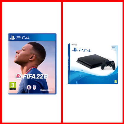 Sony PlayStation 4 Console & FIFA 2022 Game Bundle - Console pack by Sony The Chelsea Gamer