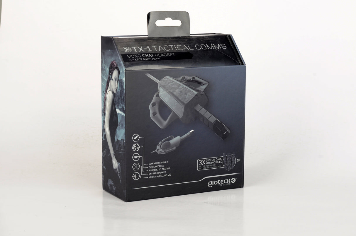 TX-1 Tactical Comms - Mono Game Chat Headset - PS4/Xbox One - Console Accessories by Good Better Best - Gioteck The Chelsea Gamer