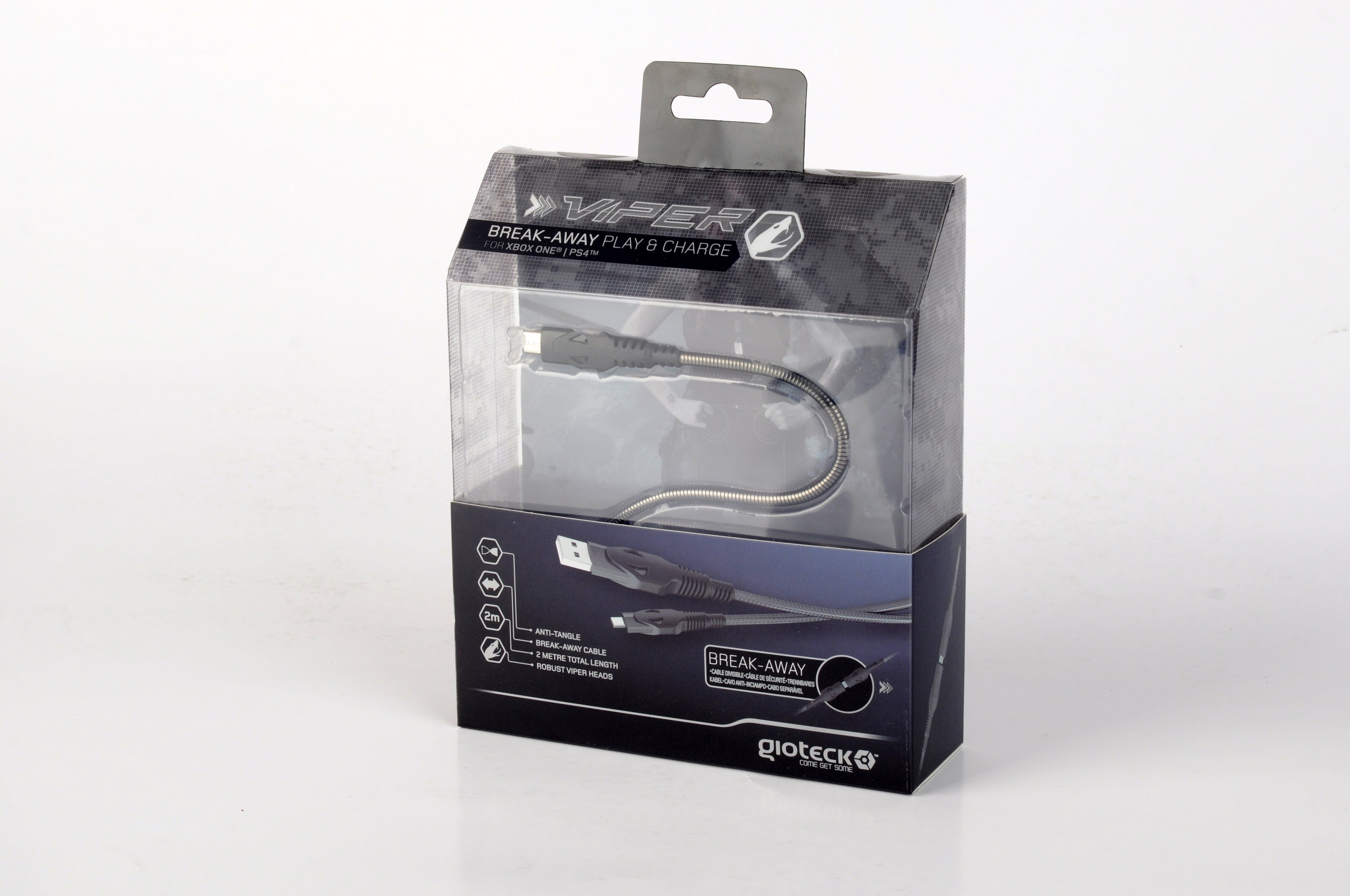 TX-V Viper Anti-Twist Play & Charge Breakaway Cable - Console Accessories by Good Better Best - Gioteck The Chelsea Gamer