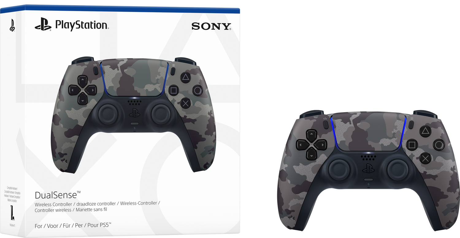 DualSense™ Wireless Controller –  Grey Camouflage - Console Accessories by Sony The Chelsea Gamer
