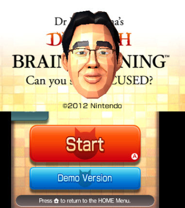 Dr Kawashima's Devilish Brain Training: Can You Stay Focussed? - 3DS - Video Games by Nintendo The Chelsea Gamer