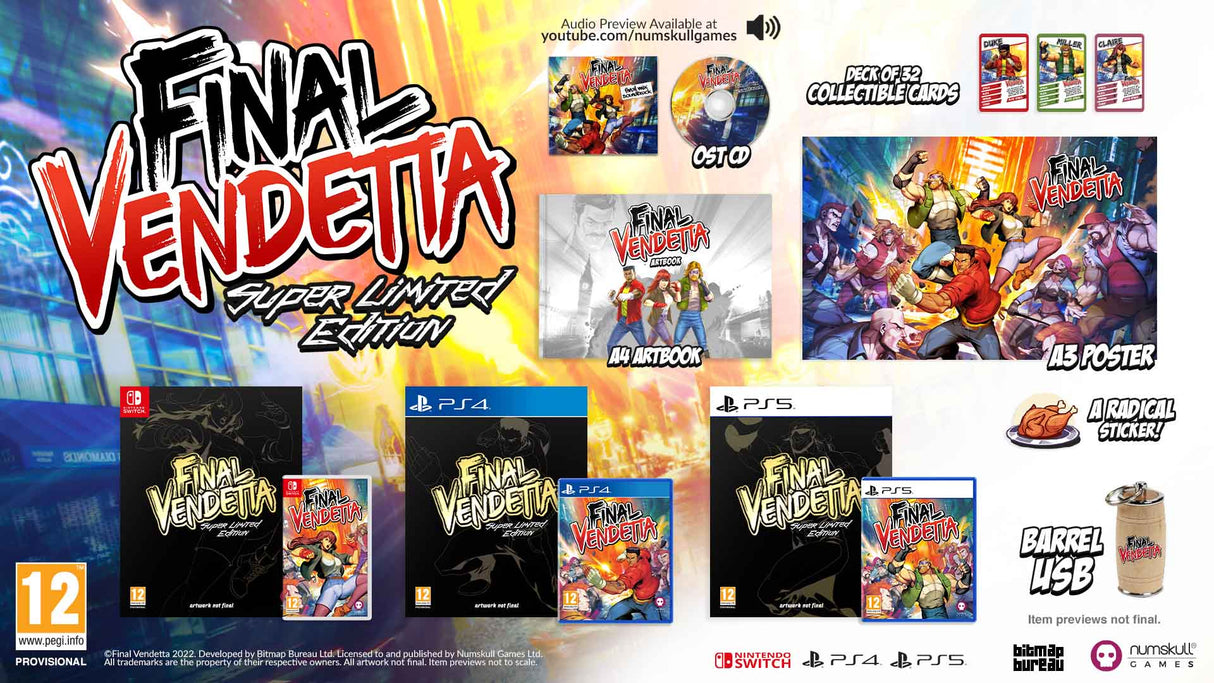 Final Vendetta - Super Limited Edition - PlayStation 4 - Video Games by Numskull Games The Chelsea Gamer