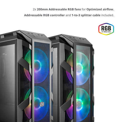 Cooler Master MasterCase H500M Full Tower Case - Core Components by Cooler Master The Chelsea Gamer