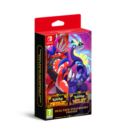 Pokémon Scarlet & Violet - Dual Pack Steelbook Edition - Nintendo Switch - Video Games by Nintendo The Chelsea Gamer