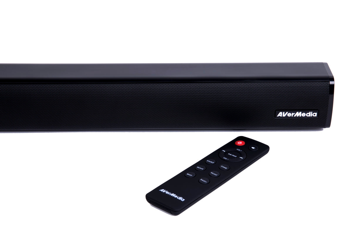 AVerMedia GS331 Sonicblast 40W 2.0 Channel Low Profile Soundbar - Audio by AverMedia The Chelsea Gamer