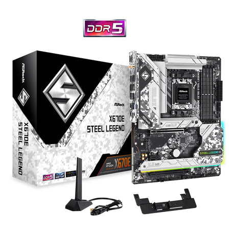 ASRock X670E Steel Legend Motherboard, AMD Socket AM5 - Core Components by ASRock The Chelsea Gamer