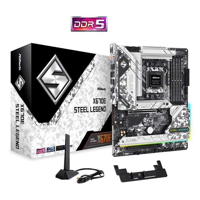 ASRock X670E Steel Legend Motherboard, AMD Socket AM5 - Core Components by ASRock The Chelsea Gamer
