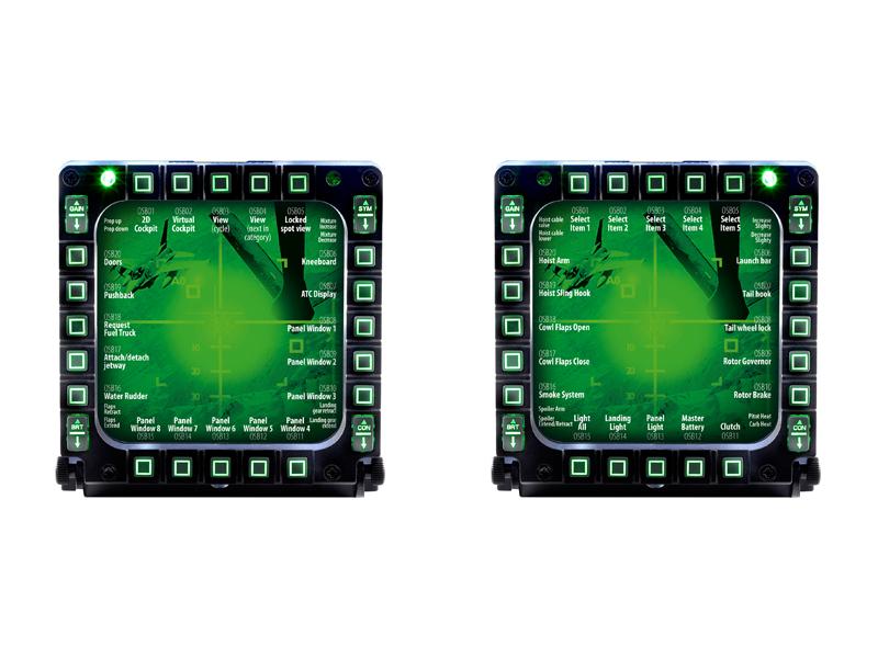 Thrustmaster Replica U.S Air Force MFD Cougar Flight Panel Duo Pack - Console Accessories by Thrustmaster The Chelsea Gamer