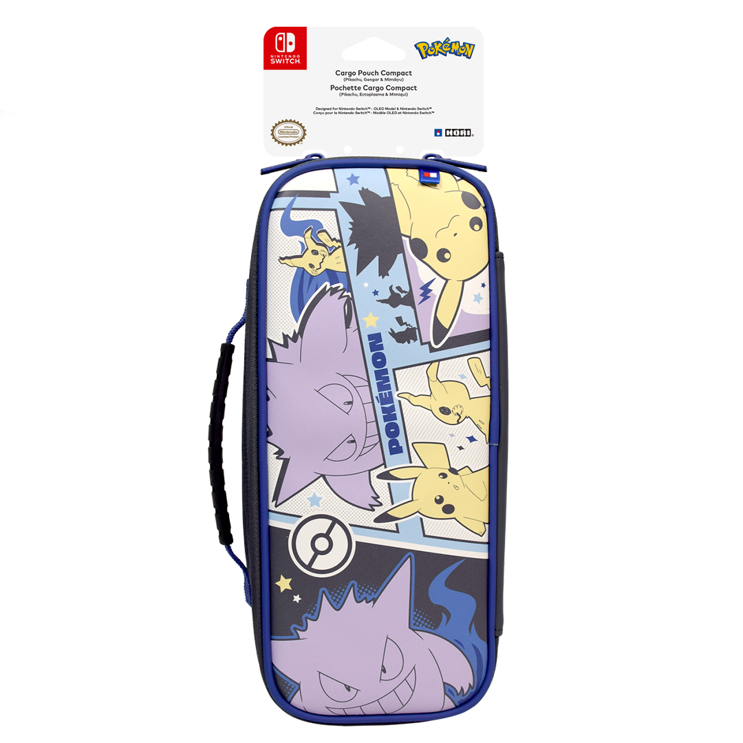 HORI Cargo Pouch Compact (Pikachu, Gengar & Mimikyu) for Nintendo Switch - Console Accessories by HORI The Chelsea Gamer