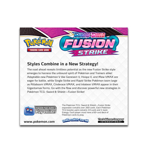 Pokémon - Sword & Shield - Fusion Strike Trading Cards - Single Booster Pack - merchandise by Pokémon The Chelsea Gamer