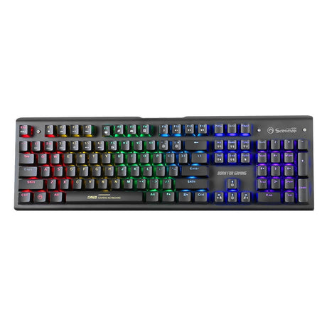 Marvo - Scorpion Mechanical Keyboard, Mouse and Gaming Surface - CM420-UK Gaming Kit - Keyboard by Marvo The Chelsea Gamer