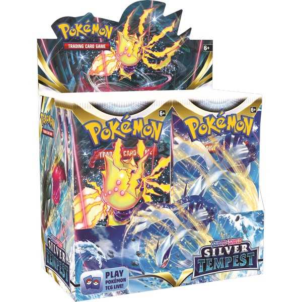 Pokémon TCG: Sword & Shield 12 Silver Tempest Single Booster Pack - Merchandise by Pokémon The Chelsea Gamer
