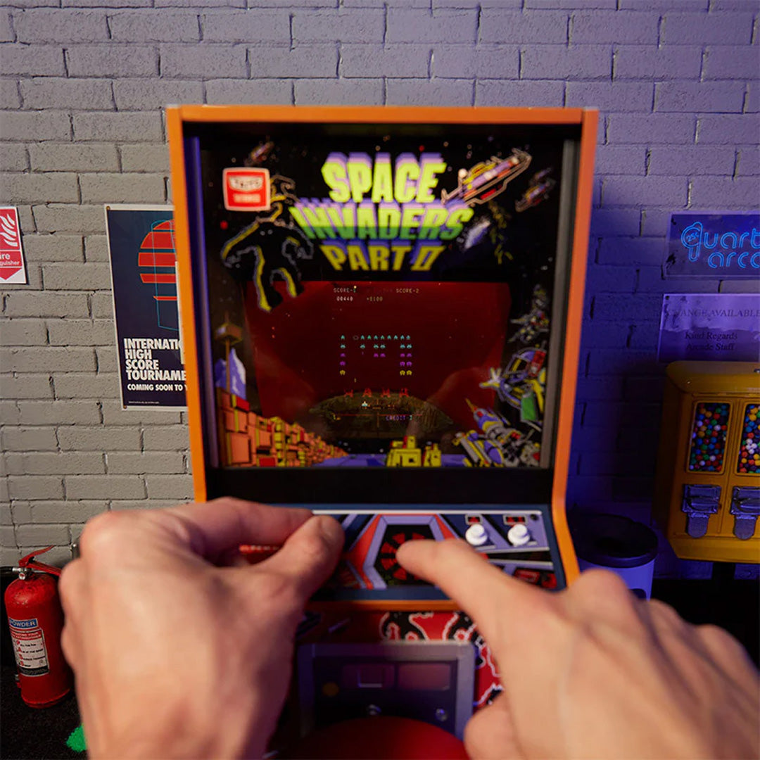 Official Space Invaders Part II Quarter Size Arcade Cabinet + Coin - Console pack by Numskull Designs The Chelsea Gamer