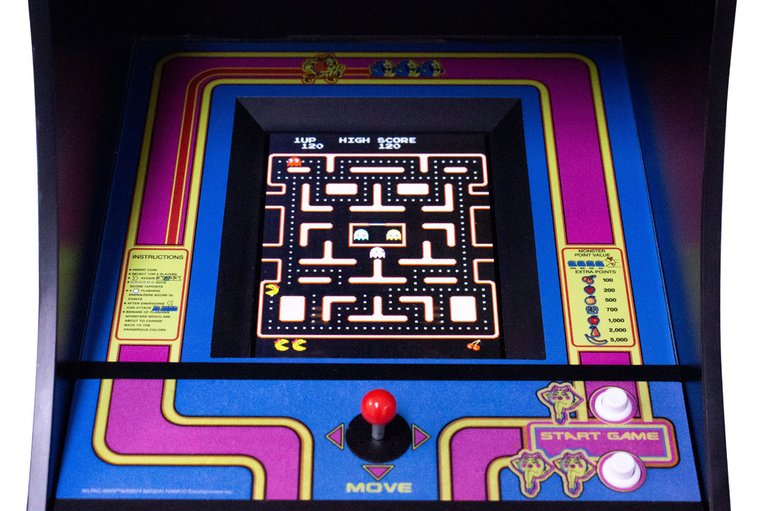 Official Ms Pac-Man Quarter Size Arcade Cabinet - Console pack by Numskull Designs The Chelsea Gamer