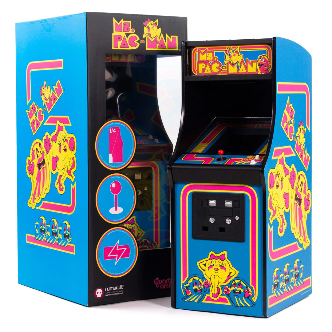 Official Ms Pac-Man Quarter Size Arcade Cabinet – The Chelsea Gamer