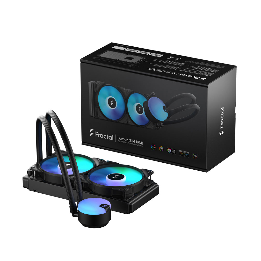 Fractal Design Lumen S24 v2 RGB Processor All-in-one liquid cooler - Core Components by Fractal Designs The Chelsea Gamer