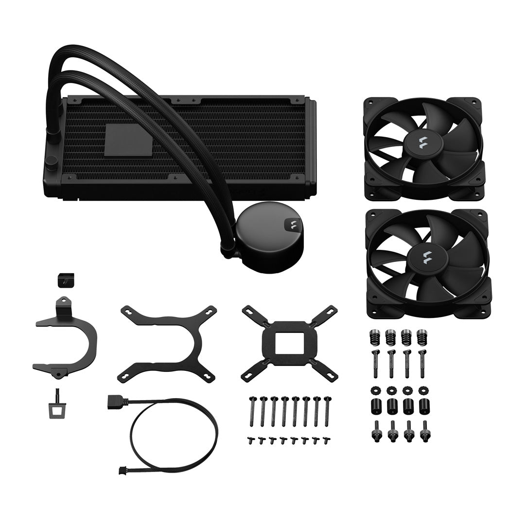 Fractal Design Lumen S24 v2 Black Processor All-in-one liquid cooler - Core Components by Fractal Designs The Chelsea Gamer
