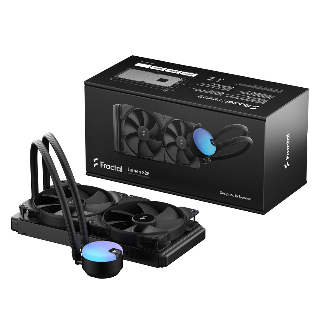 Fractal Design Lumen S28 v2 Black Processor All-in-one liquid cooler - Core Components by Fractal Designs The Chelsea Gamer