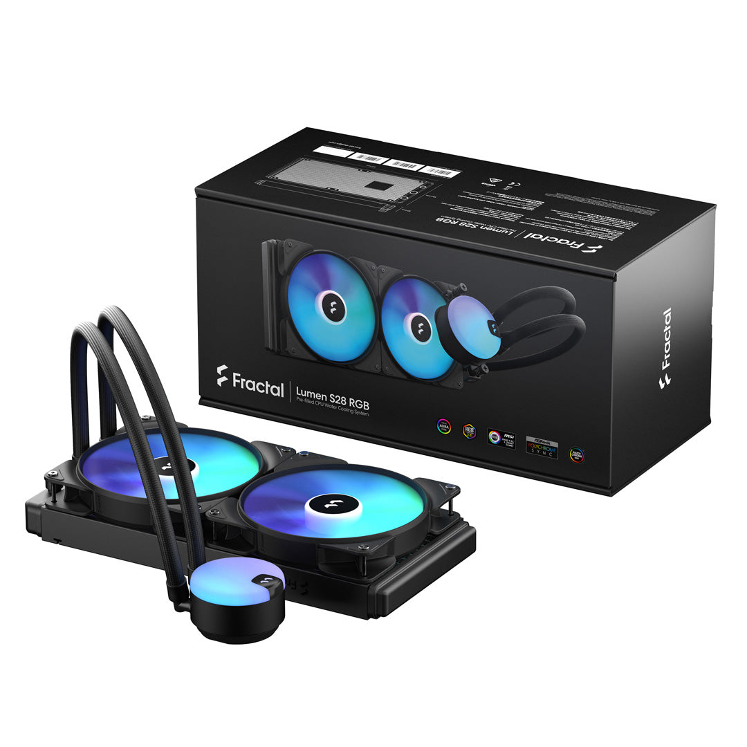 Fractal Design Lumen S28 v2 RGB Processor All-in-one liquid cooler - Core Components by Fractal Designs The Chelsea Gamer