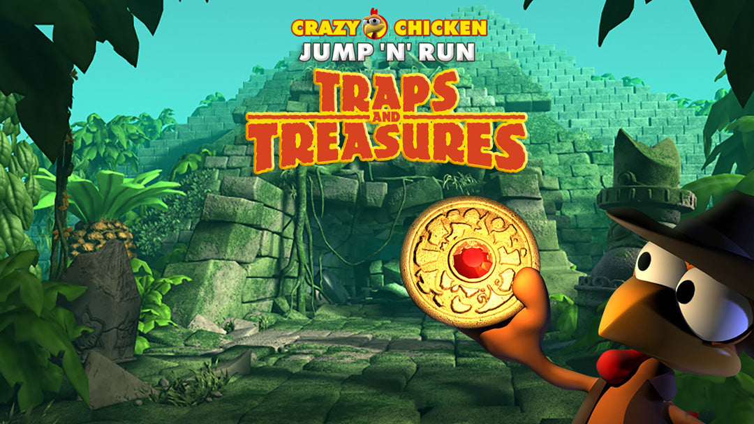 Crazy Chicken: Traps and Treasures - Nintendo Switch - Code In A Box - Video Games by Mindscape The Chelsea Gamer