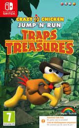 Crazy Chicken: Traps and Treasures - Nintendo Switch - Code In A Box - Video Games by Mindscape The Chelsea Gamer