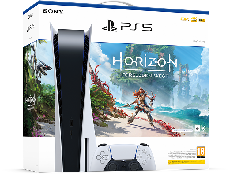 PlayStation®5 Console (Disk) – Horizon Forbidden West™ Bundle - Console pack by Sony The Chelsea Gamer