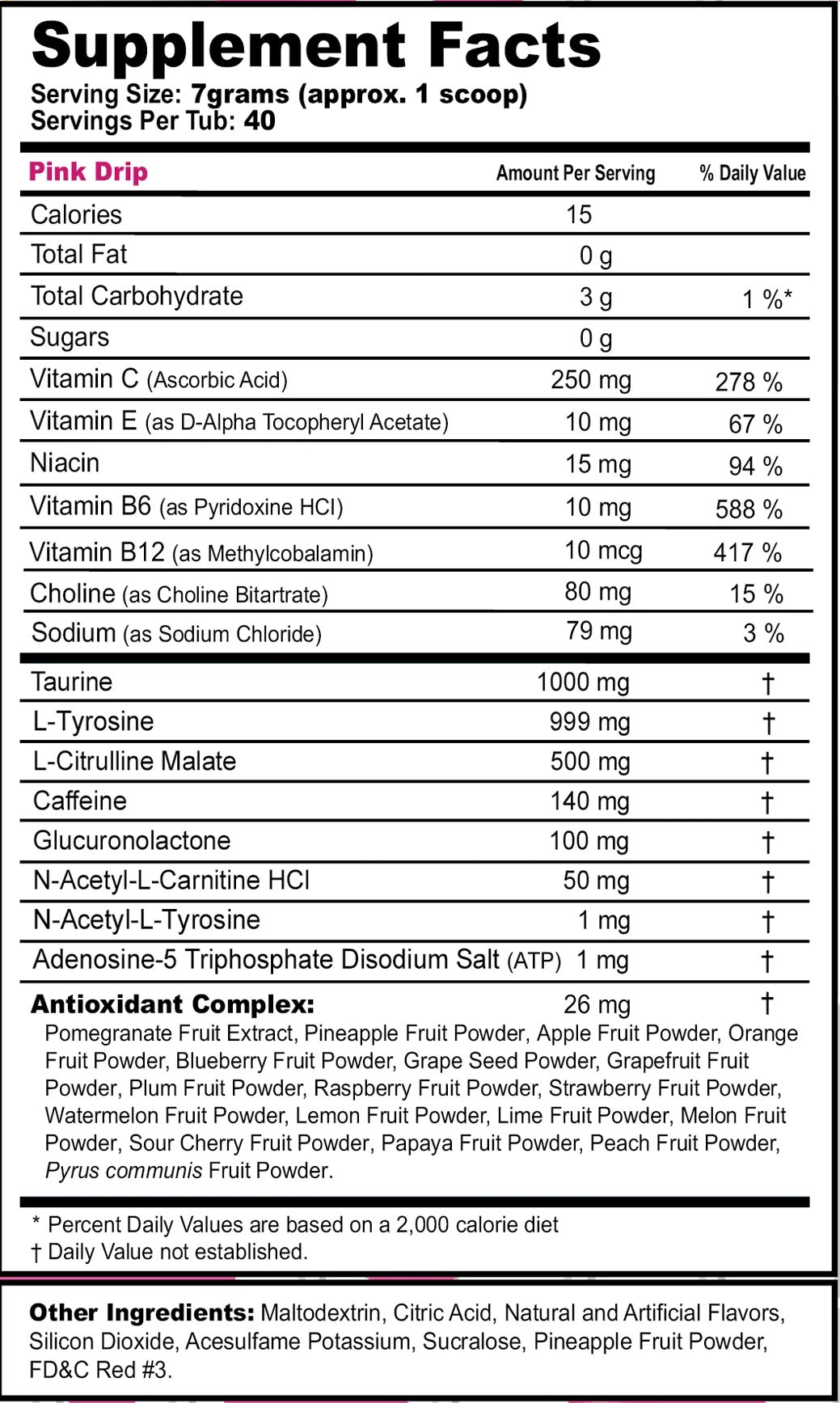 G Fuel - Pink Drip Tub - merchandise by G Fuel The Chelsea Gamer