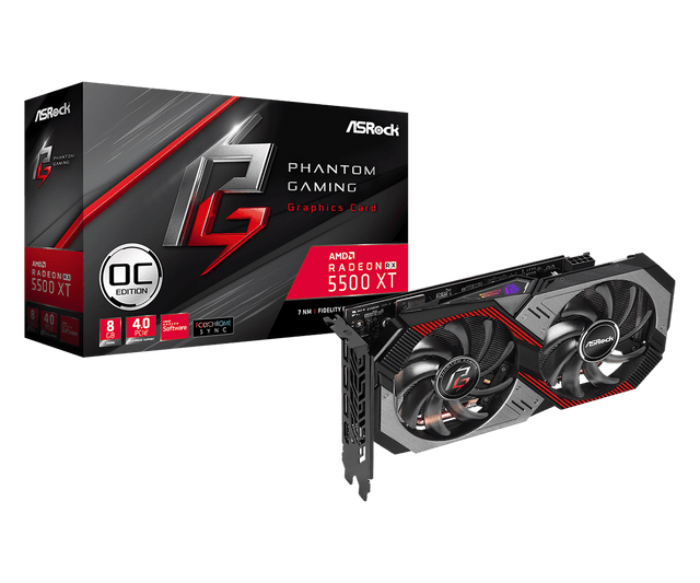ASRock AMD Radeon RX 5500 XT Phantom Gaming D 8G OC Graphics Card - Core Components by ASRock The Chelsea Gamer