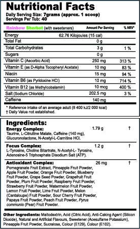 G Fuel - Rainbow Sherbet Tub - merchandise by G Fuel The Chelsea Gamer