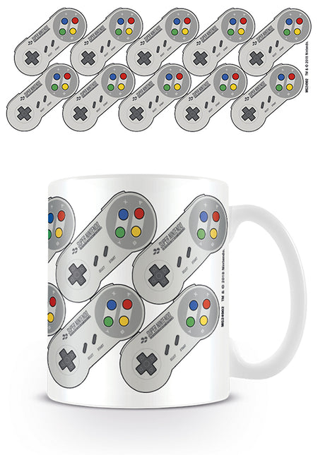 Nintendo SNES Controller Repeat Pattern Mug - merchandise by Pyramid International The Chelsea Gamer