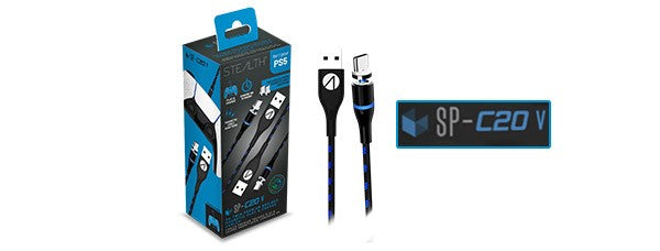 STEALTH SP-C20V Twin Magnetic Play & Charge Cables (2 x 3m) - Console Accessories by ABP Technology The Chelsea Gamer