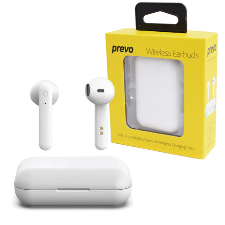 X12 TWS White Wireless Earbuds with Bluetooth and Wireless Charging Case - Audio by Prevo The Chelsea Gamer