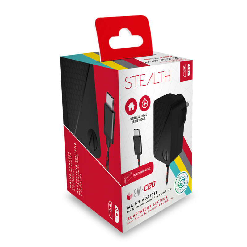 STEALTH SW-C20 Mains Adaptor for Nintendo Switch - Console Accessories by ABP Technology The Chelsea Gamer