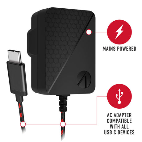 STEALTH SW-C20 Mains Adaptor for Nintendo Switch - Console Accessories by ABP Technology The Chelsea Gamer