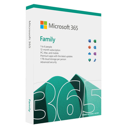 Microsoft Office 365 Family 2021 - 1 Year 6 Users - Software by Microsoft The Chelsea Gamer