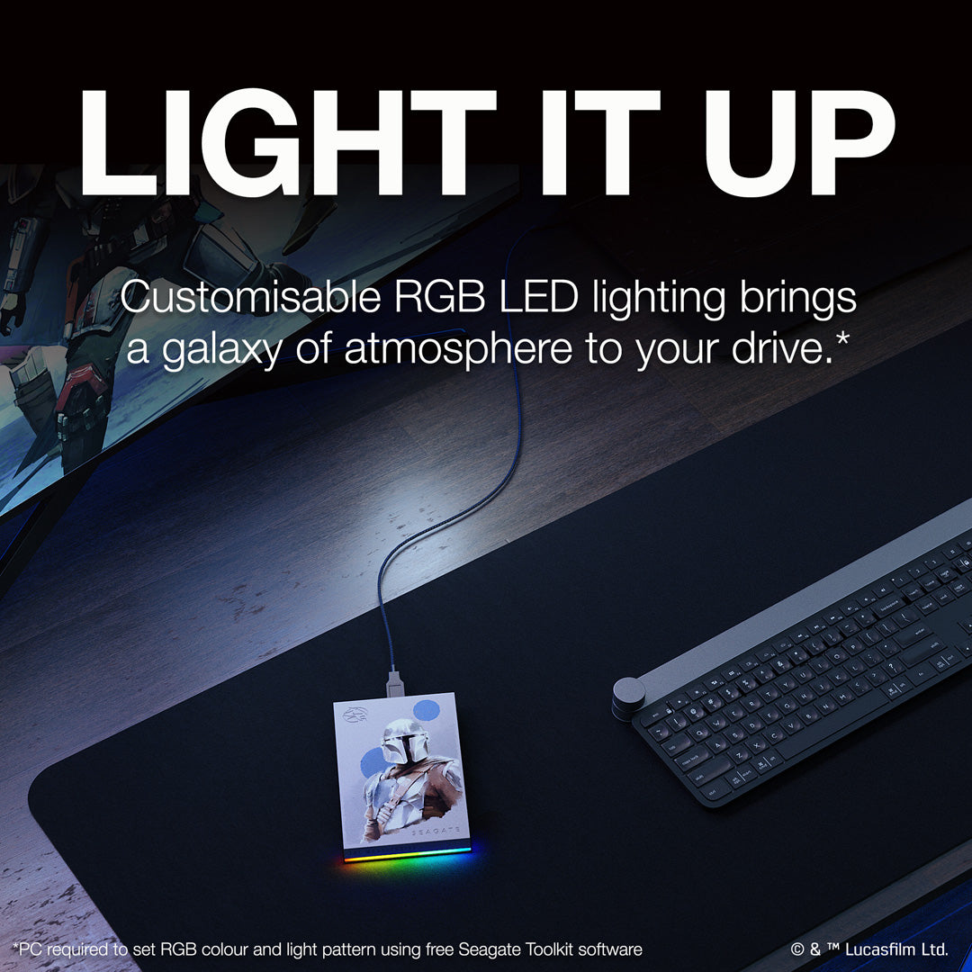 The Mandalorian™ Drive - Special Edition FireCuda External 2TB Hard Drive - Console Accessories by Seagate The Chelsea Gamer