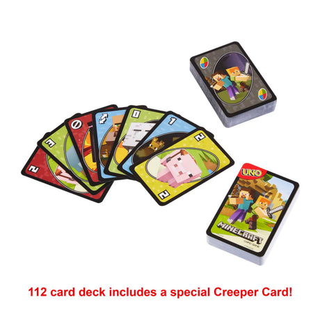 UNO Minecraft Card Game - merchandise by Mattel The Chelsea Gamer