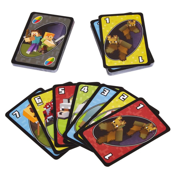 UNO Minecraft Card Game - merchandise by Mattel The Chelsea Gamer
