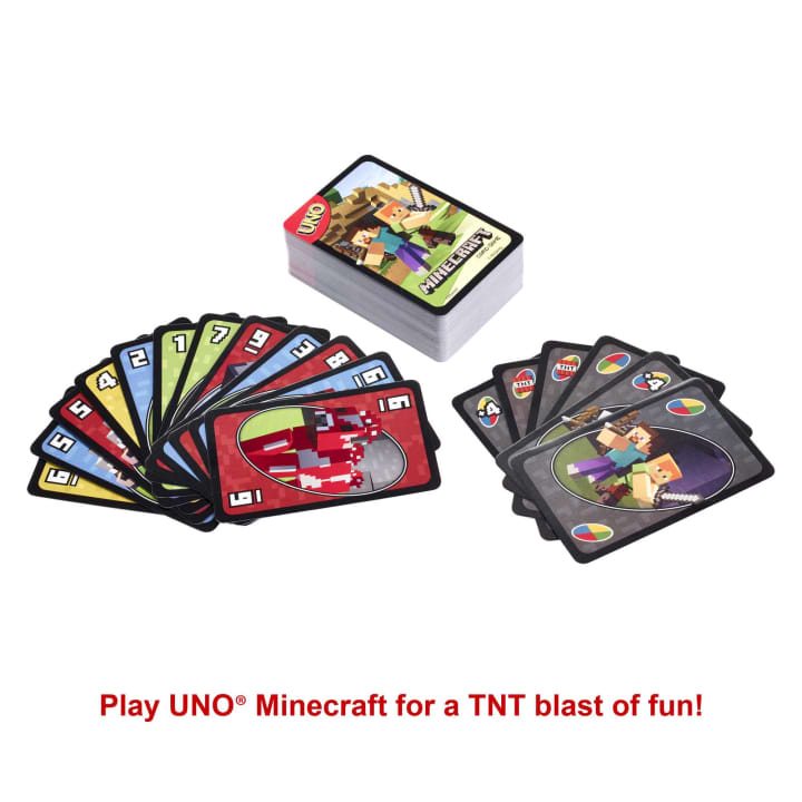 UNO Minecraft Card Game - merchandise by Mattel The Chelsea Gamer