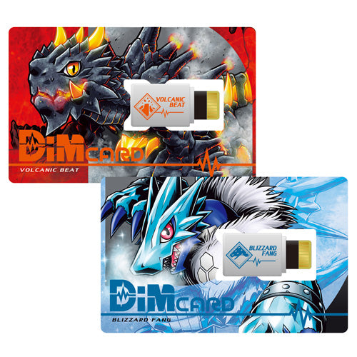 Digimon Vital Bracelet - Dim Card - VOL.1  Volcanic Beat & Blizzard Fang - merchandise by Bandai Namco Merchandise The Chelsea Gamer