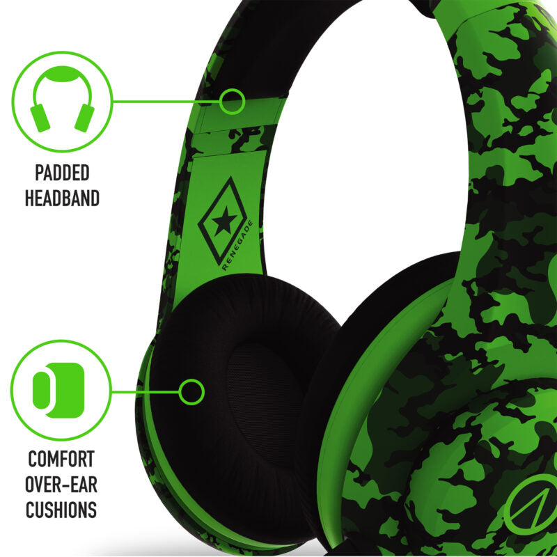 STEALTH XP-Renegade Stereo Gaming Headset - Neon Green Camo - Console Accessories by ABP Technology The Chelsea Gamer