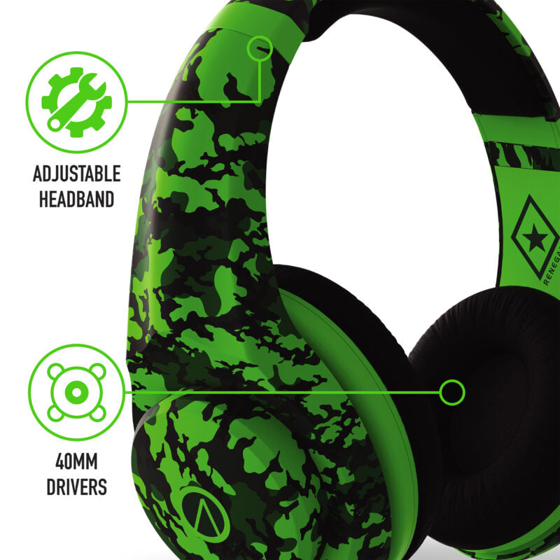 STEALTH XP-Renegade Stereo Gaming Headset - Neon Green Camo - Console Accessories by ABP Technology The Chelsea Gamer