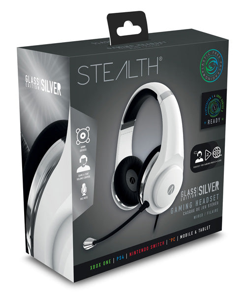 STEALTH XP-Glass Gaming Headset - Silver - Console Accessories by ABP Technology The Chelsea Gamer