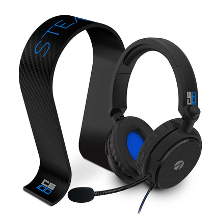 STEALTH C6-100 Stereo Gaming Headset & Stand - Black & Blue - Console Accessories by ABP Technology The Chelsea Gamer