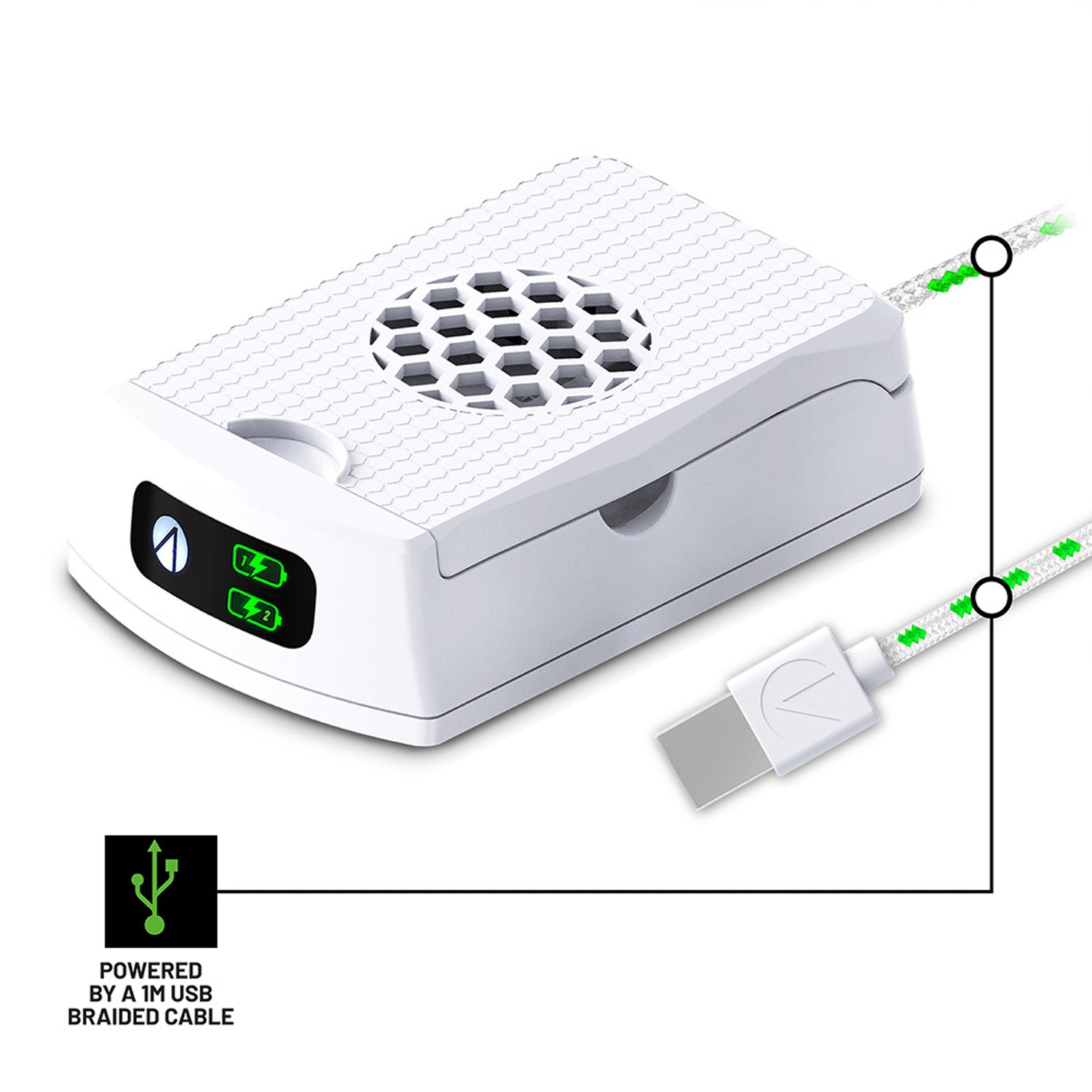 STEALTH SX-C10X Twin Rechargeable Battery Packs - White - Console Accessories by ABP Technology The Chelsea Gamer