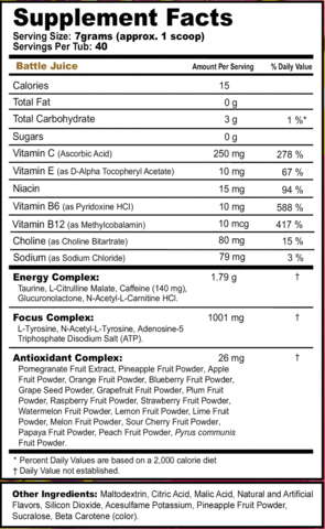 G Fuel - Battle Juice Tub - merchandise by G Fuel The Chelsea Gamer