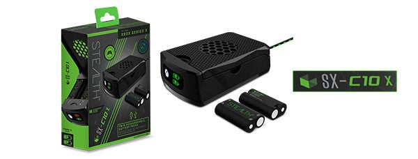 STEALTH SX-C10X Twin Rechargeable Battery Packs - Black - Console Accessories by ABP Technology The Chelsea Gamer