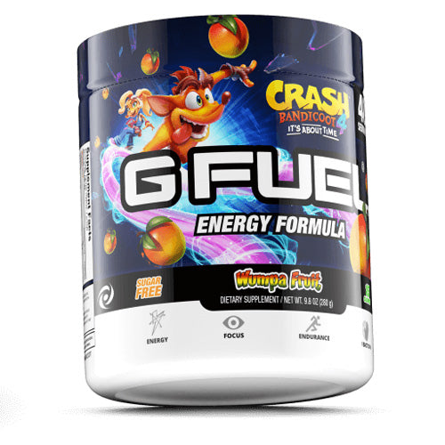 G Fuel Wumpa Fruit Tub - Inspired by Crash Bandicoot - merchandise by G Fuel The Chelsea Gamer