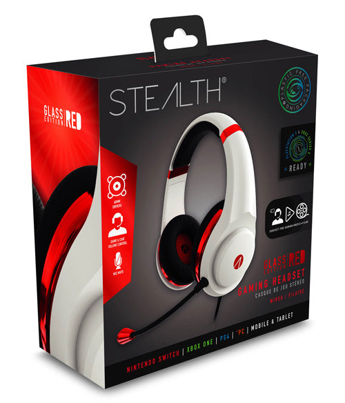 STEALTH XP-Glass Gaming Headset - Red - Console Accessories by ABP Technology The Chelsea Gamer