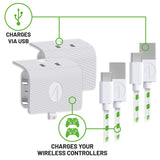 STEALTH SX-C5X Twin Play & Charge Battery Packs - White - Console Accessories by ABP Technology The Chelsea Gamer
